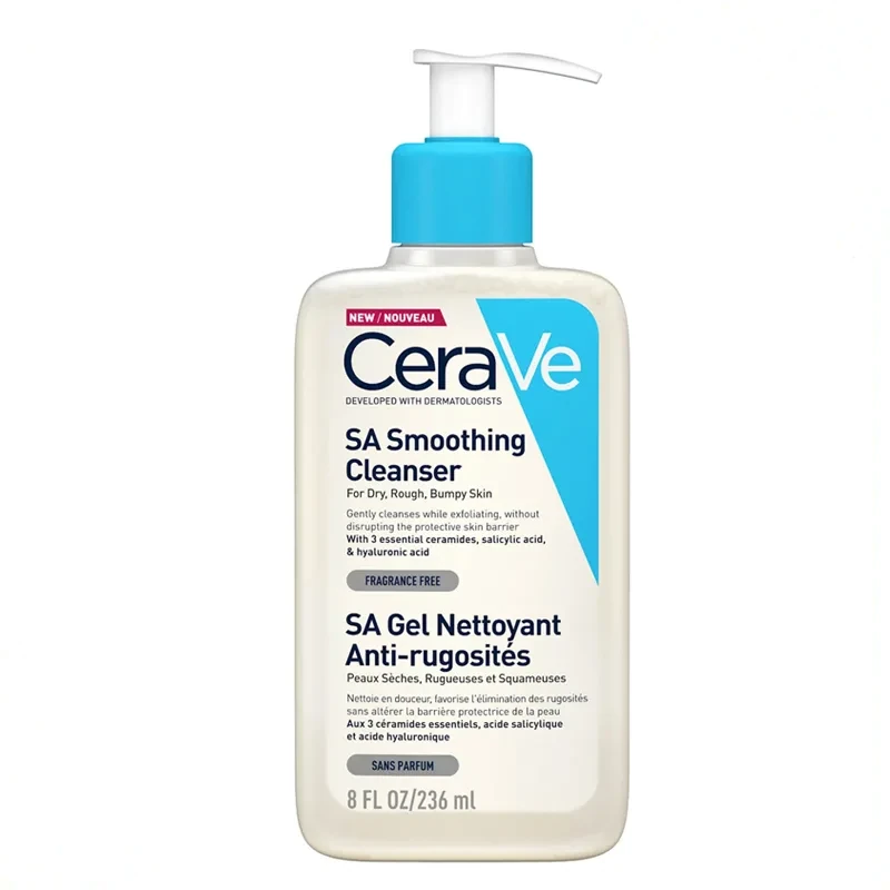 ژل شوینده سراوی SA Smoothing Cleanser مناسب پوست خشک و زبر ۲۳۶ میلی‌لیتر