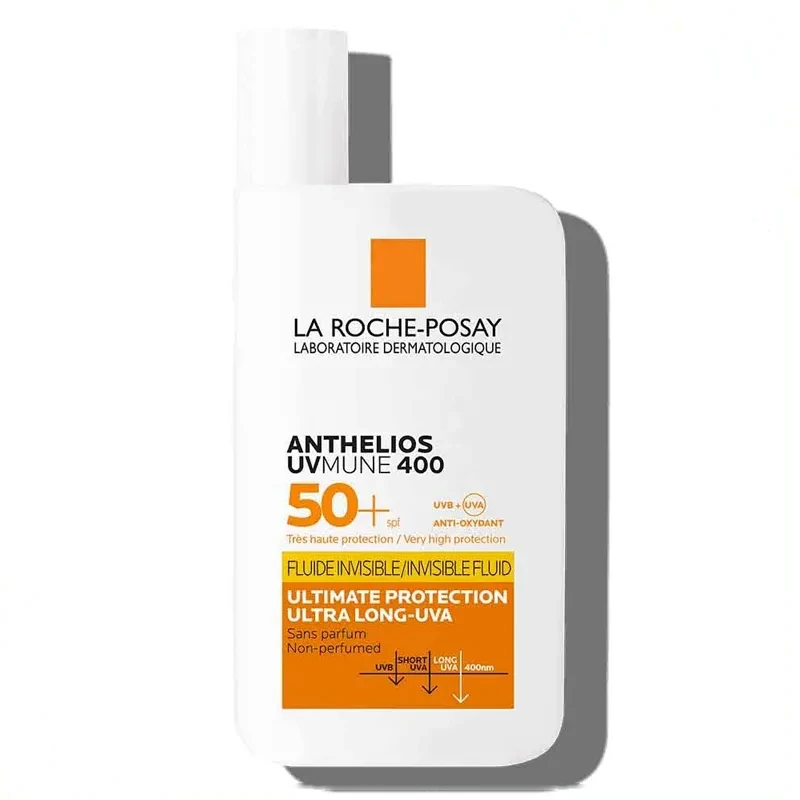 بطری ضد آفتاب فلوئید لاروش پوزای انتلیوس یووی‌مون ۴۰۰ با SPF 50+