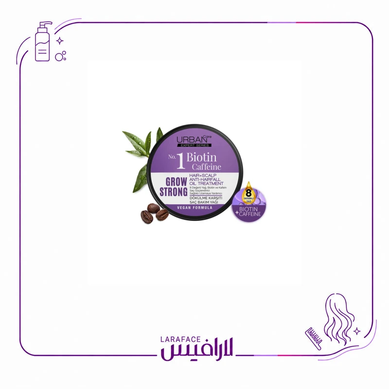 روغن تقویت‌ کننده موی بیوتین و کافئین اوربان کر